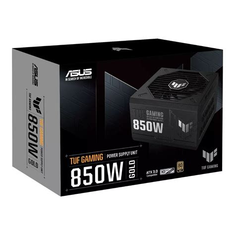 ASUS PSU/850W/Fully modular/80 Plus Gold/10 years warranty.
